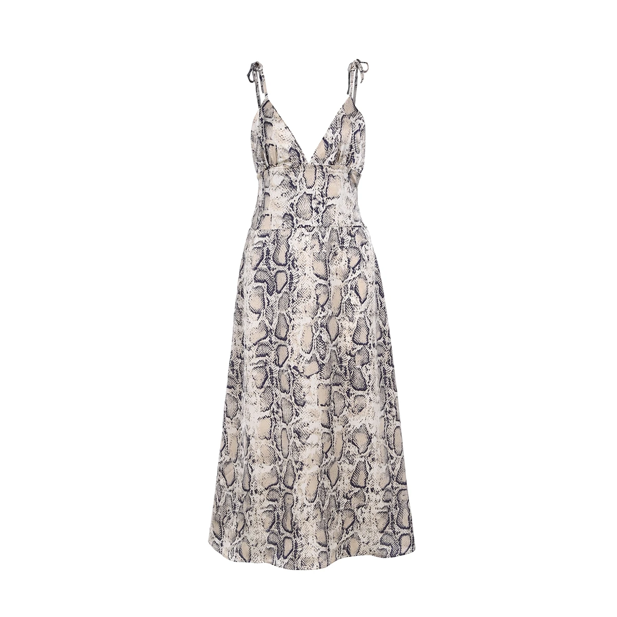 snakeskin swing dress