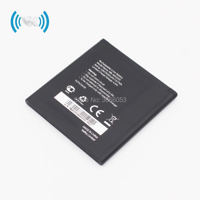 

VK 2020mAh 7.6Wh NBL-46A2020 Replacement Battery for TP-link Neffos Y5L TP905A TP801A Rechargeable Li-polymer Bateries Bateria