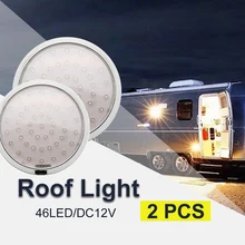 2x46 светодиодный потолочный светильник для салона на крыше караван Campervan Van прицеп интерьерная лампа