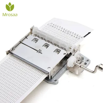 

New arrival 30 Tones DIY Hand Cranked Music Box Movement with Hole Puncher and Paper Tapes diy Craft Gifts Music Caixa De Musica