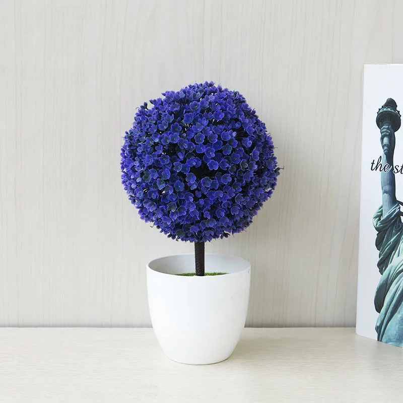 Искусственный шелк сферические цветы бонсай искусственный цветок для свадьбы дома кофе магазин украшения