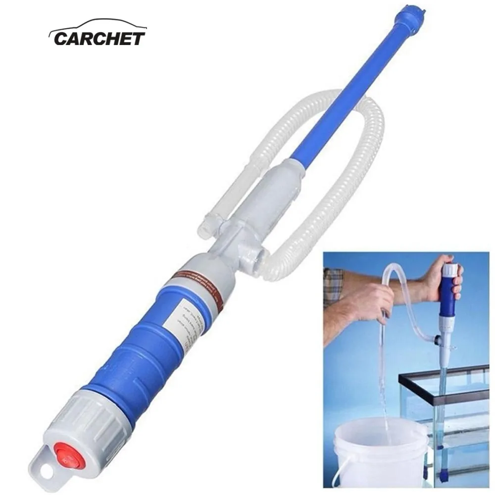 

CARCHET Hot Sale Portable Manual Siphon Transfer Electric Pump Sucker Hose for Gas Oil Water Car Accessories Drop shipping