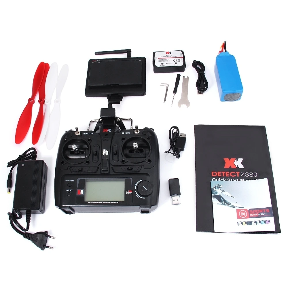 WLtoys XK X380-C 2,4 GHz 4CH gps 5,8G FPV RC Безголовый режим топ-уровня конфигурации Квадрокоптер RTF RC вертолет ZLRC