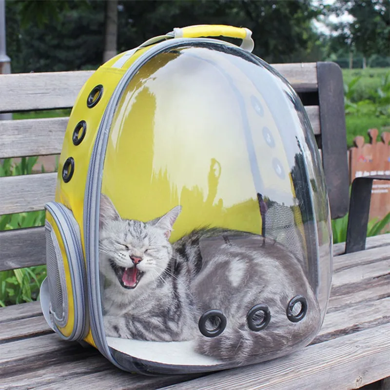 Прозрачная космическая капсула для собак и кошек, дышащая сумка на плечо, переносная сумка для собак и кошек