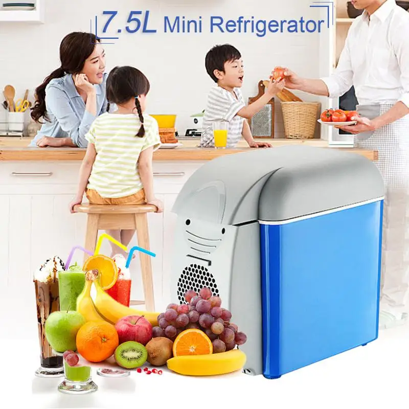 

7.5L Mini Portable Cooling Warming Refrigerators Fridge Freezer Cooler Travel Warmer For Auto Car Home Office Outdoor Picnic Tra