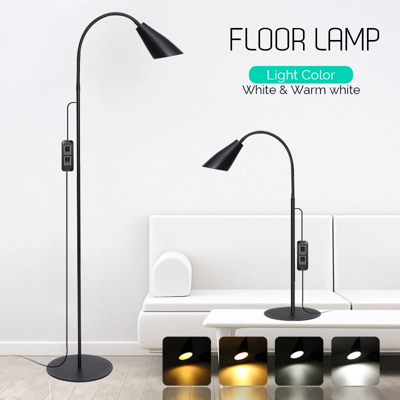 

Indoor Adjustable Height Floor Lamps with USB line For LED Light Clamp Dimmable Reading Desktop Lamp Tripod Study Room US Plug