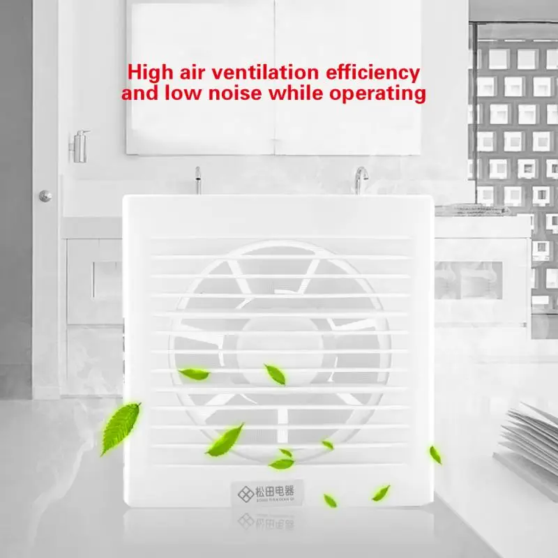15w 220v Wall Mounted Exhaust Fan Low Noise Home Bathroom Kitchen