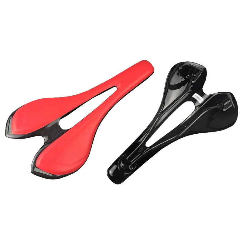 

Light Weight Carbon Fiber Cycling Saddle With Faux Leather For MTB Road Bike