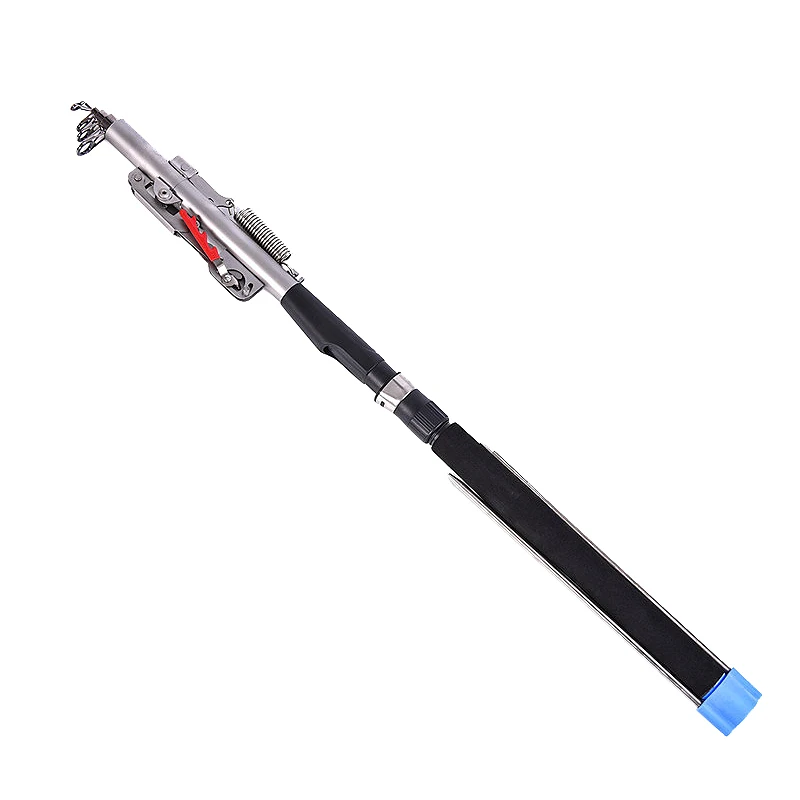 Upgraded Automatic Fishing Rod 2.1M Adjusted Sensitivity Telescopic Fish Pole Stainless Steel Cashing Without Reel | Спорт и