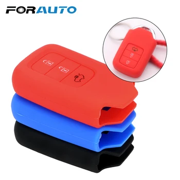

FORAUTO Car Key Cover Case Key Bag Remote Key Protector Cover For Honda Civic Interior Accessories 3 Button Silicone Rubber
