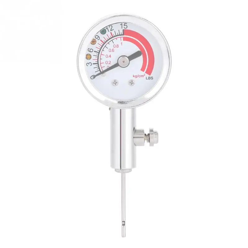 Basketball Soccer Football Volleyball Mini Pressure Gauge Air Pressure Gauge with Deflatable