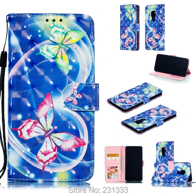 Кожаный чехол-кошелек с объемным рисунком C-ku для Huawei MATE 20 PRO Honor 7A 7C 8C 8X9 10 LITE 2019