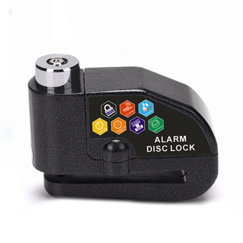 

New Motorcycle Bicycle Anti-theft Wheel Disc Brake Lock Security Safety Alarm