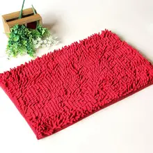 Простой стиль коврик для ванной мягкий коралловый флис коврик для ванной комнаты пол для ванной комнаты спальня гостиная красный