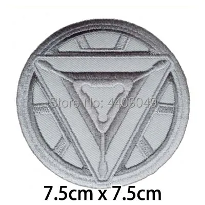 

Iron Man Reactor Logo Embroidered Iron On Patch, Marvel Movie Comics Avenger Symbol Jacket Backpack DIY Clothing Accessories