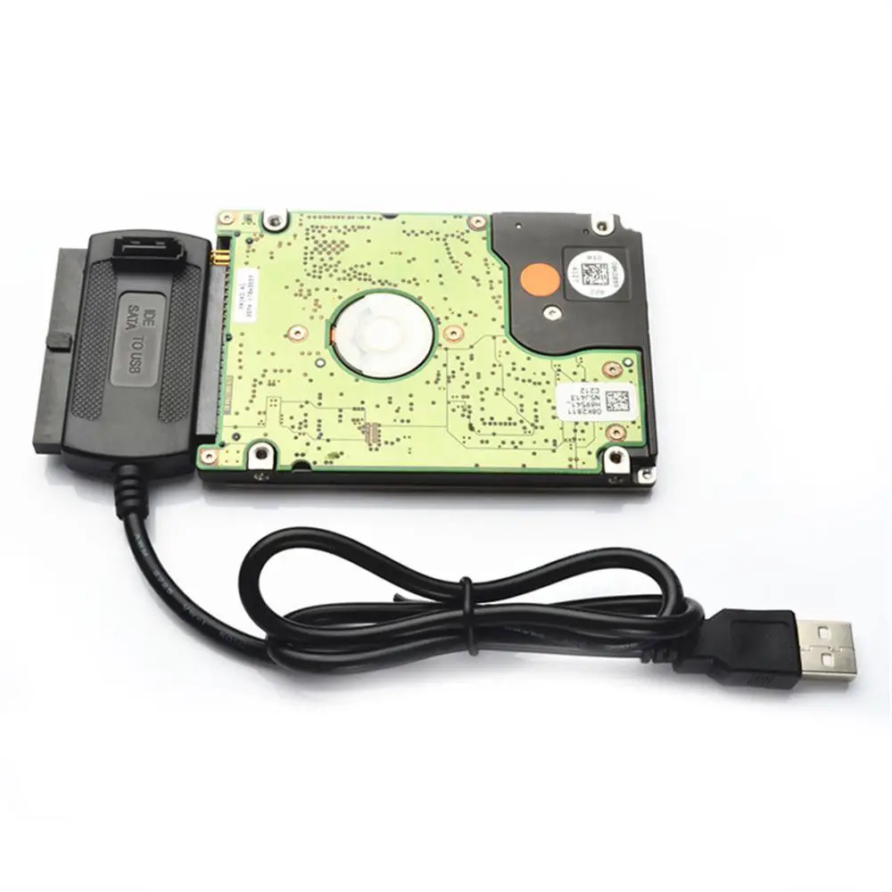 SOONHUA 3IN1 Cable Adapter Hard Drive Disk Cable Adapters Connector Lead USB 2.0 to IDE SATA ATA 2.5 3.5