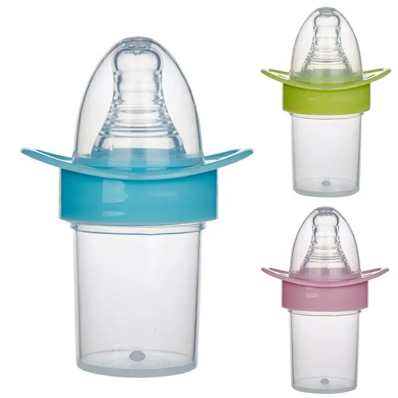 

Baby Nipple Shaped Medicine Feeder Water Feeding Anti-choking Safety Infant Medicine Feeder With Cup With Scale Pacifier Feeder