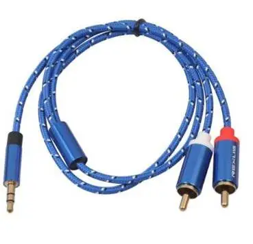 SOONHUA стандартный стерео аудио кабели штекер 2RCA аудио стерео Y сплиттер кабель для мобильных телефонов