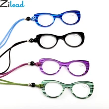 Zilead, переносные Висячие очки для чтения на шее для женщин и мужчин, кошачьи глаза, кулон, ожерелье, дальнозоркость, дальнозоркость, очки для дальнозоркости+ 3,5