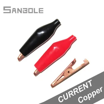 

Crocodile Alligator Clips Pure Copper Low Resistance Power Supply electrical Test Clamp Wire terminal Testing Clip (10PCS)