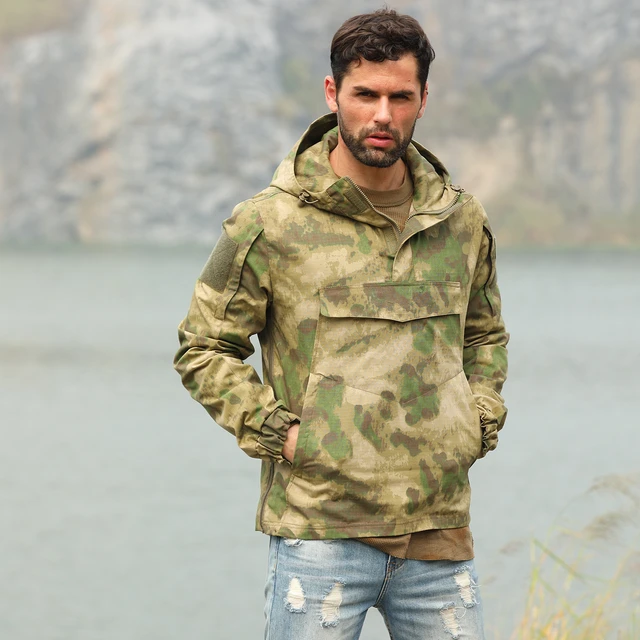 Tactical Hooded Jacket Hiking | Camo Hunting Jacket Coats | Camo