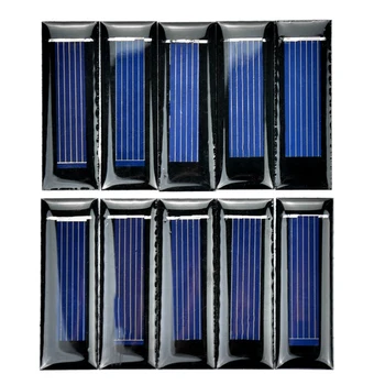 

10Pcs Mini Solar Panel New 0.5V 100mA Solar Cells Photovoltaic panels Module Sun Power battery charger DIY 53*18*2.5mm-Hot