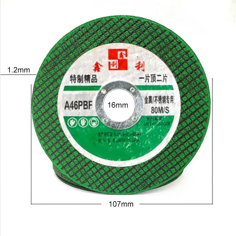 25PCS Resin Cutting Disc Grinding Wheel Abrasive Cutting Discs Drill for Stainless Steel & Metal Angle Grinder Accessories