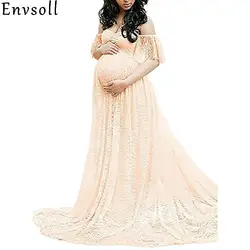 Envsoll Материнство фотография Реквизит беременность платье фотография Материнство платья для фотосессии беременных платье Кружева