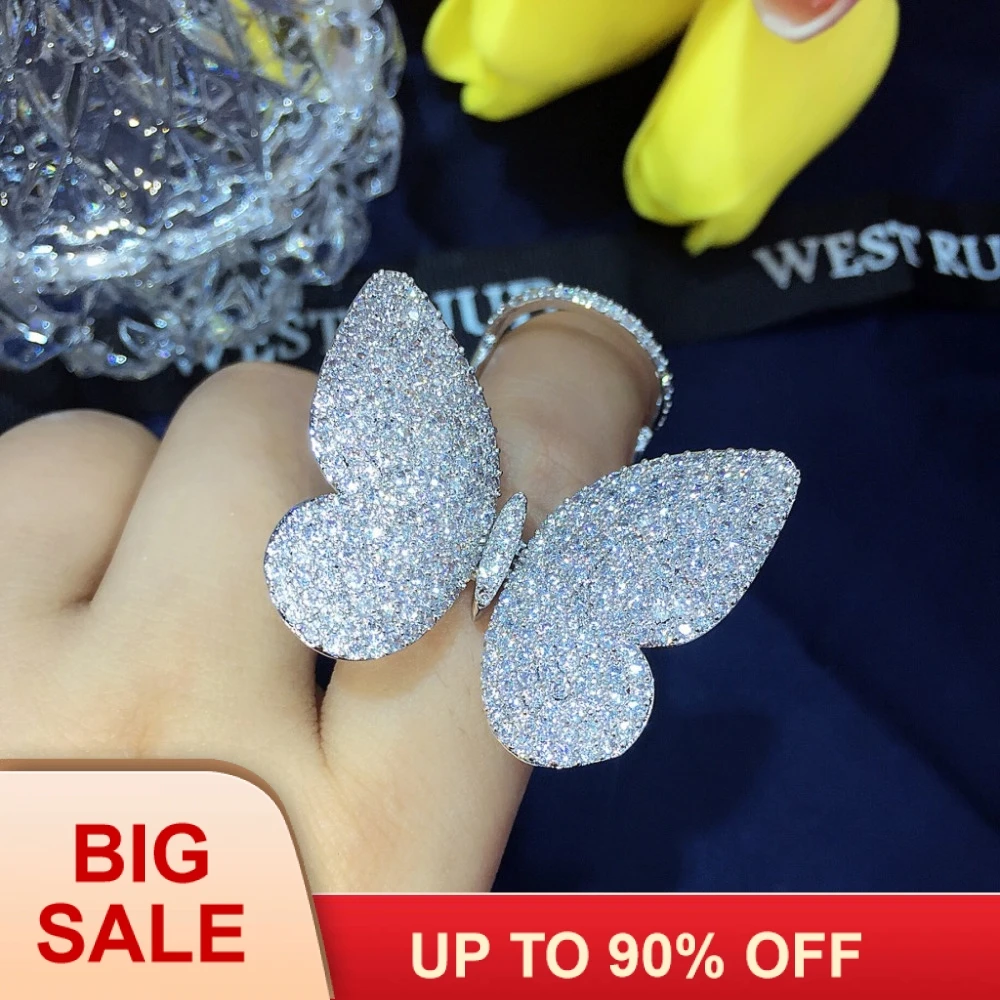 Flying butterfly ring discount