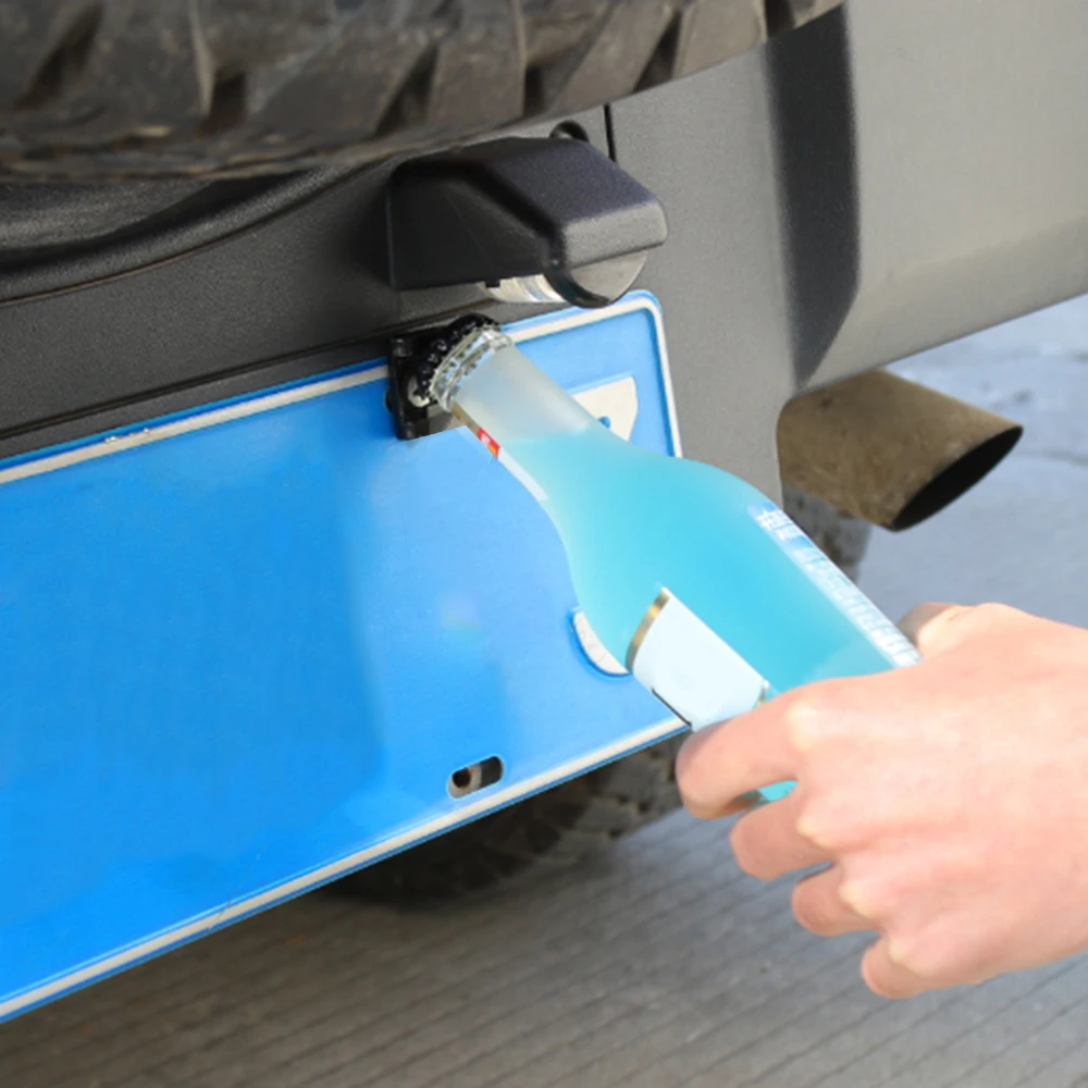 Car Accessories License Plate Mounted Bottle Opener for Jeep Wrangler JK TJin Drinks Holders