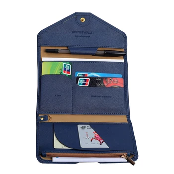 

Passport Cover Travel Wallet Unisex Leather Passport Holder Ladies Multifunctional Card Holder Slim Wallet For Credit Card Women
