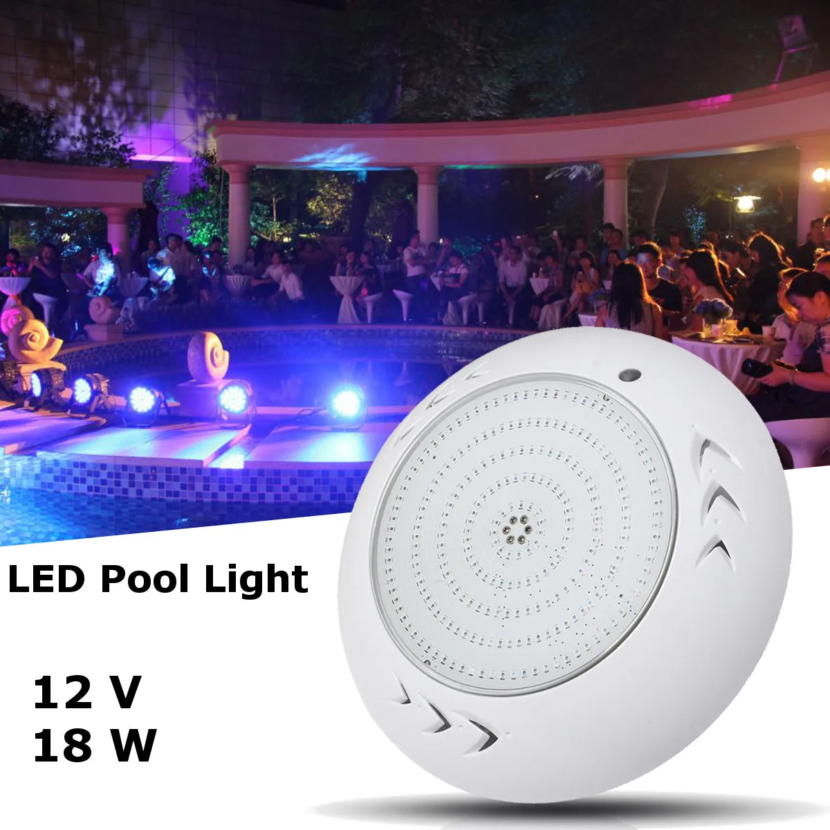Multi-Color Led RGB bajo el agua de la Piscina de luz impermeable al aire libre iluminación subacuática fuente Led Piscina IP68 12 V 18 W Multi-Color Led RGB bajo el agua de la Piscina de luz impermeable al aire libre iluminación subacuática fuente Led Piscina IP68 12 V 18 W