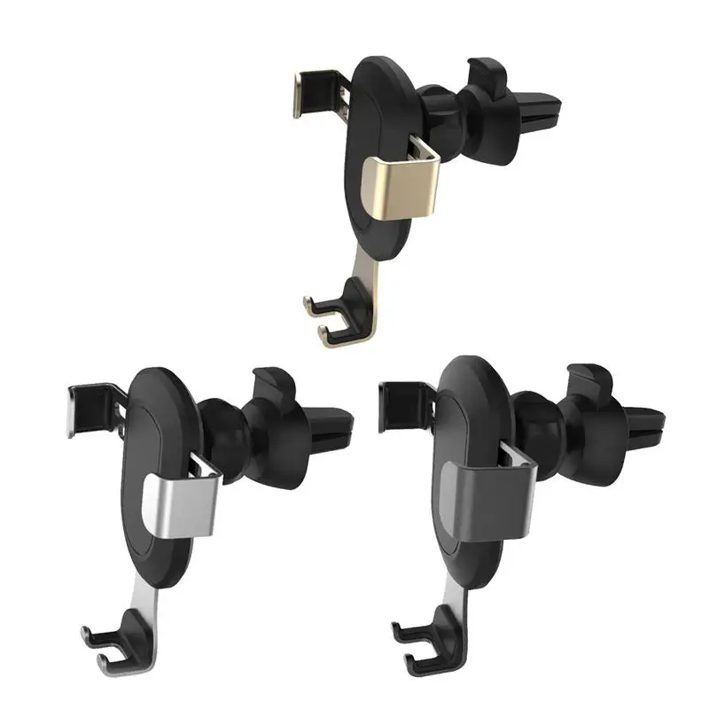 

Car Phone Holder Non-slip Air Outlet Gravity Metal Universal Navigation Scratch-proof Rotatable Frame Buckle Induction Stand