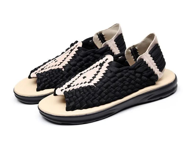 

Qzhsmy Adult Men's Sneakers Sandals Lace-up Comfortable New Breathable Sneakers Sandals Masculino Trainers Tourist New Shoes