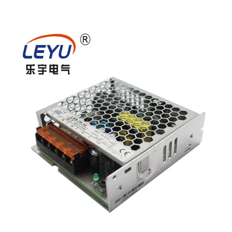 

LEYU LRS-75 series Single Output 12V 24VDC Economical Model 75W Switching Power Supply