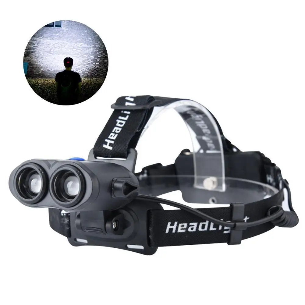 Adjustable Angle High Brightness LED Headlamp Usb Rechargeable Outdoor