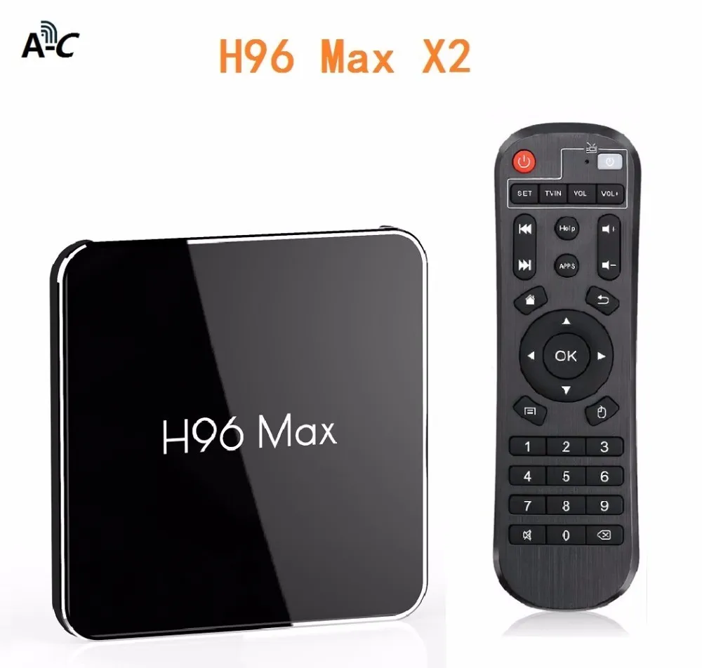 

H96 Max X2 Smart Android Tv Box 8.1 Lpddr4 4gb 32gb 64gb Amlogic S905x2 Rome Quad Core 2.4g / 5ghz Wifi BT4.0 H.265 4k