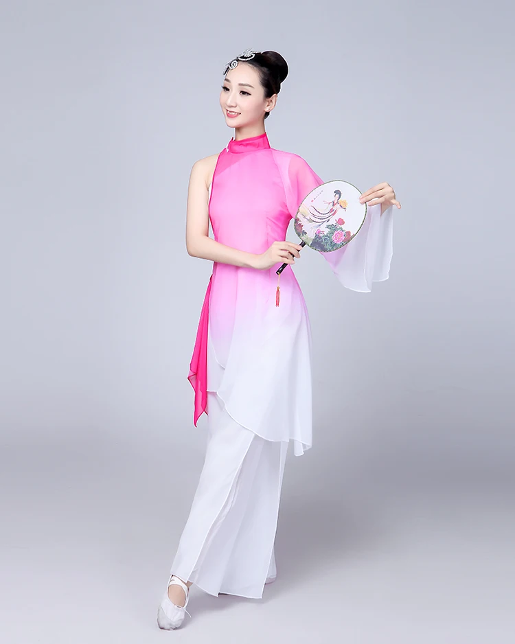 Chinese traditional women's dance costumes folk dance children's clothing Yangko girls children's dresses female Acura clothing