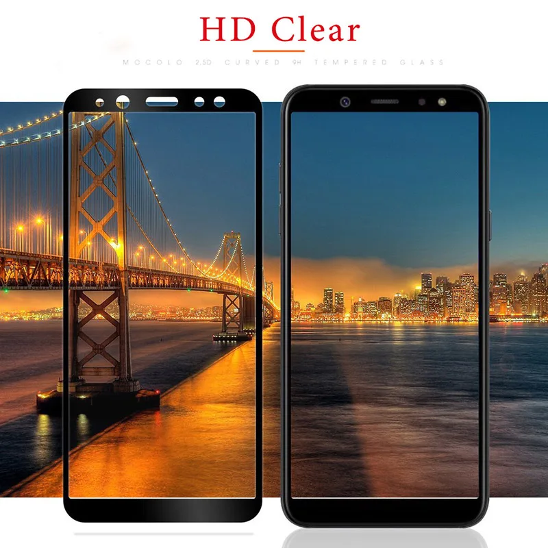 Защитное стекло для samsung A6 2018 Защита экрана gagaxy a6 закаленное на 6a с полным