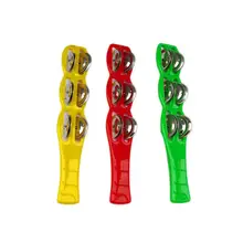 3 шт Классные Вечерние тарелки колокольчик с ручками детские праздничные принадлежности дошкольные Музыкальные инструменты Noisemakers(случайный цвет