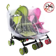 Двойная детская противомоскитная сетка для коляски Колыбель для кроватки дышащая москитная сетка для большинства колясок колыбели и большинства кроваток