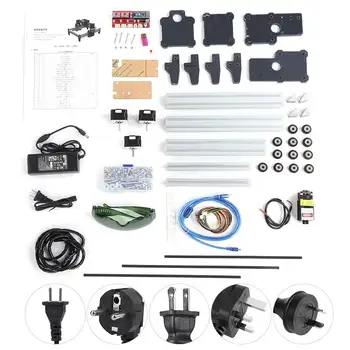 

100-240VAC 1.6W DIY Mini Desktop Engraving Cutting Machine Printer Kit Wholesale