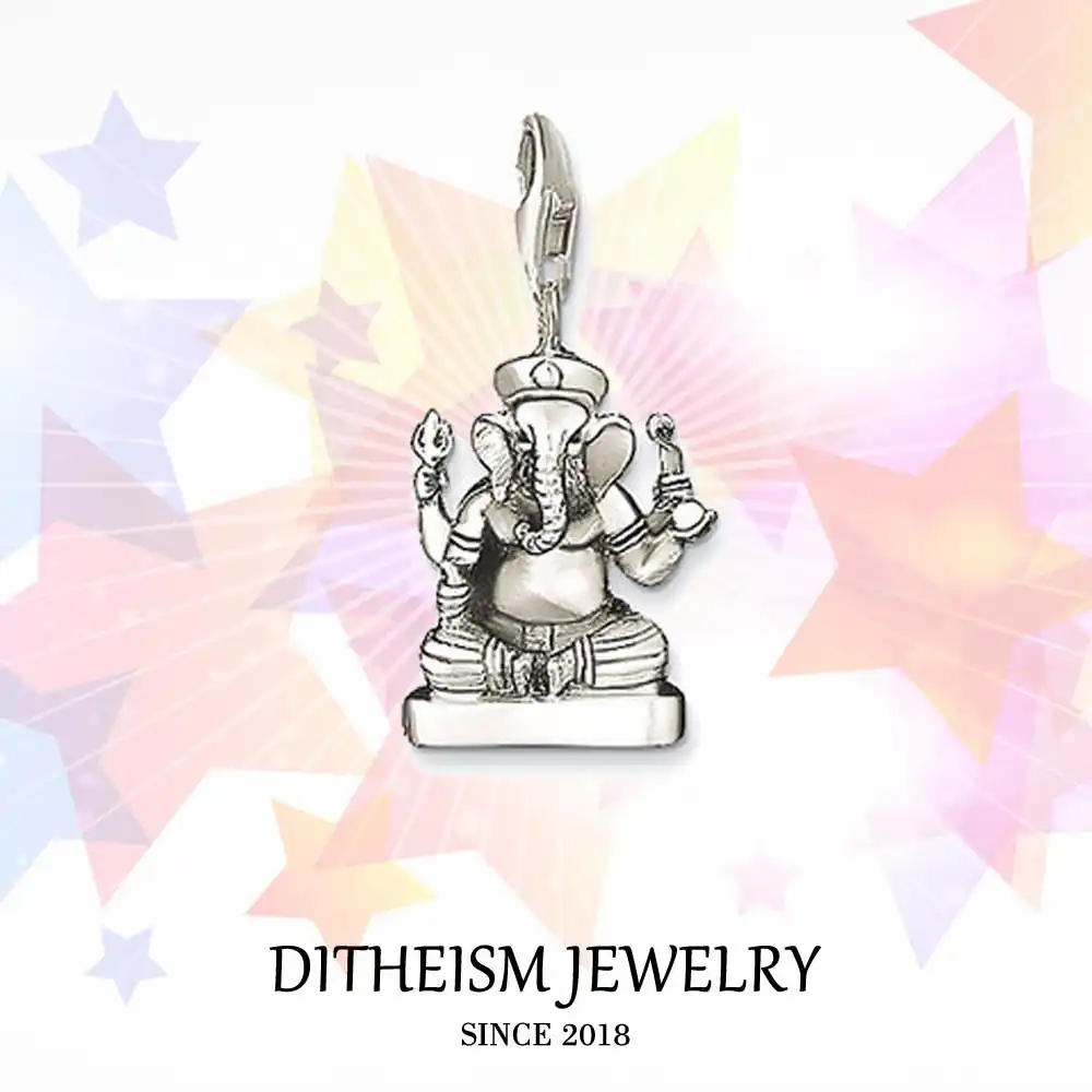 Meditation Lord Ganesha pendants Ganesha Charms Pendants Ganesha Amulet Hinduism PE148-150