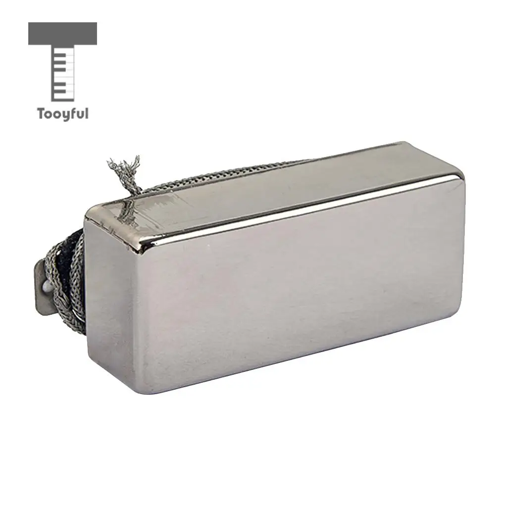 

Tooyful 2 Wire Mini Humbucker Electric Guitar Neck Pickup for LP Guitar Silver