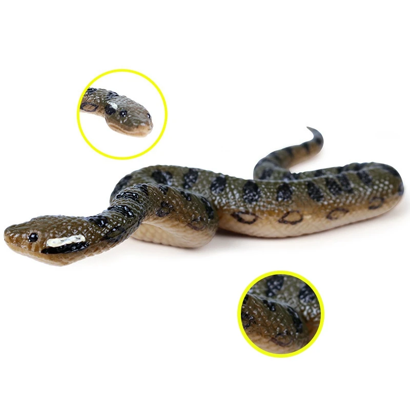 Моделирование Анаконды амфибия змея модель игрушки ребенок диких животных змея игрушка
