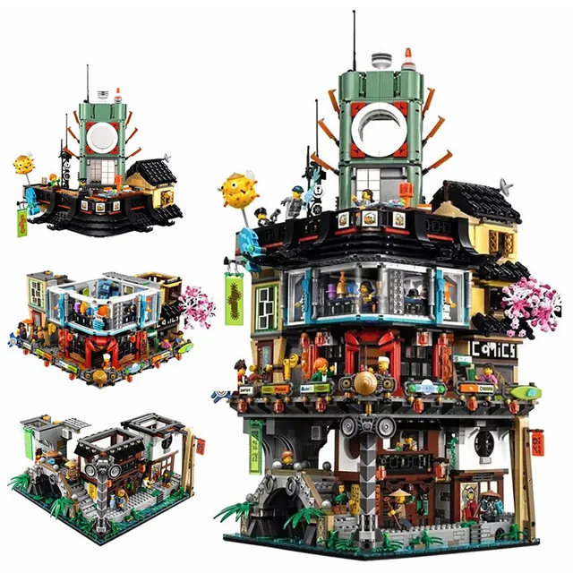 

4953pcs Ninja City Masters of Spinjitzu Model Building Compatible Legoinglys 70620 06066 Blocks Toys for Children Gifts
