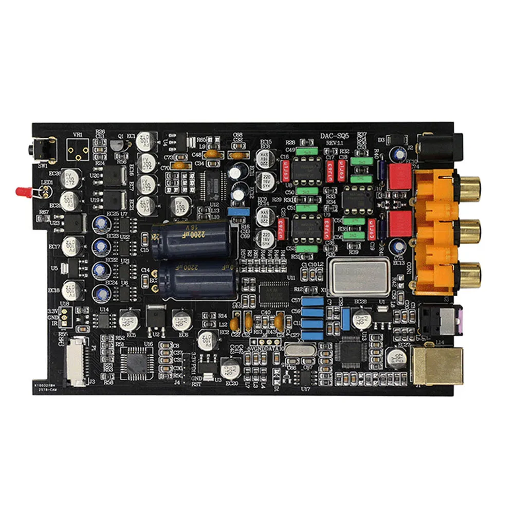 FX-Audio DAC-SQ5 Мини Hifi USB DAC декодирование аудио усилитель для наушников декодер PCM1794 4 AK4113 SA9027 24 бит 192 кГц