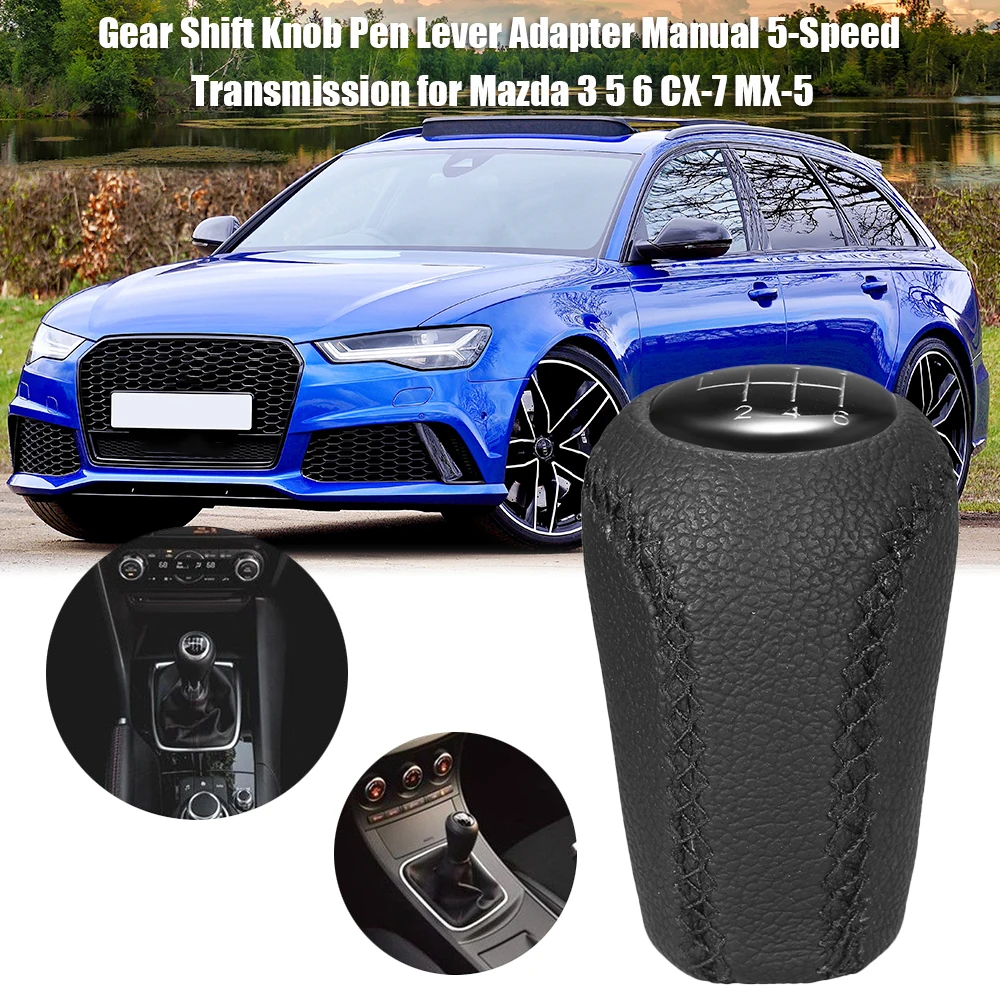 

Gear Shift Knob Adapter Manual 5-Speed Transmission for Mazda 3 5 6 CX-7 MX-5 Car Styling