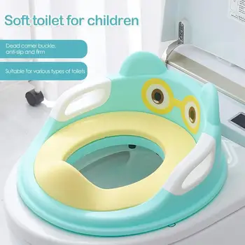 

Baby Toilet Potty Training Safe Seat for Kid with Armrests Infant Urinal Cushion Comfortable Toilet Large Size Ring Infant Potty