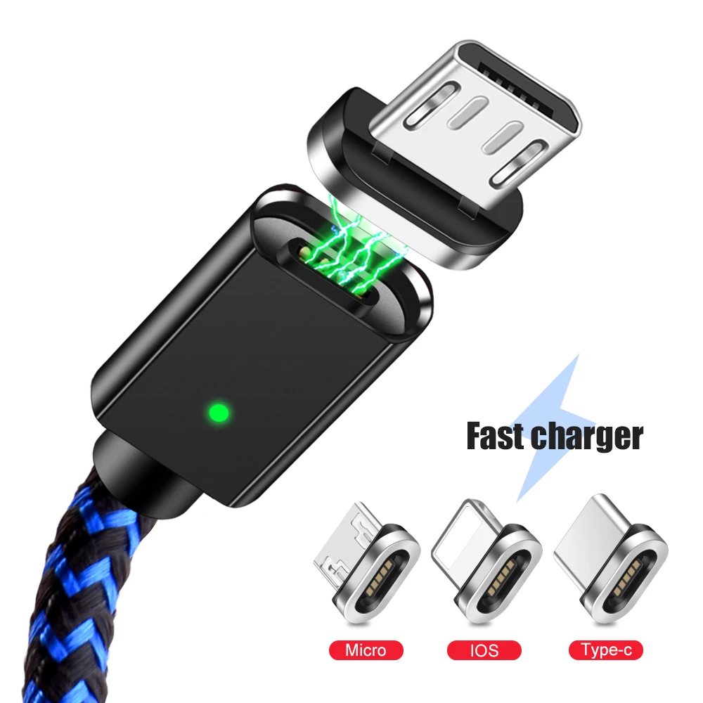 Олаф 3 в 1 светодиодный магнитный USB кабель для iPhone Micro usb type C Магнитный кабель 3 А кабели для быстрой зарядки и синхронизации данных Шнур для быстрой зарядки